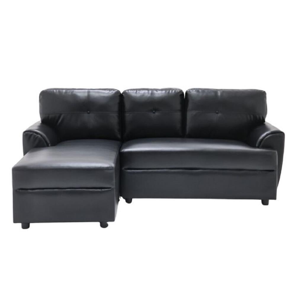 โซฟาเข้ามุมซ้าย SOFA SOLUTIONS RIOWAY 19251396 สีดำ