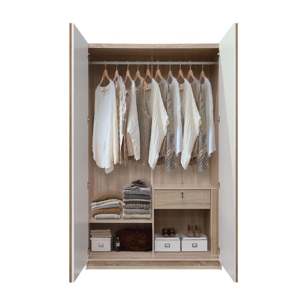 ชุดห้องนอน 5 ฟุต KONCEPT MARLIN สี OAK WHITE
