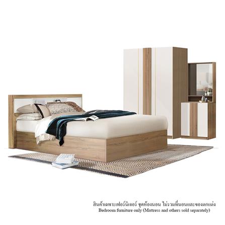 ชุดห้องนอน 5 ฟุต KONCEPT MARLIN สี OAK WHITE_0