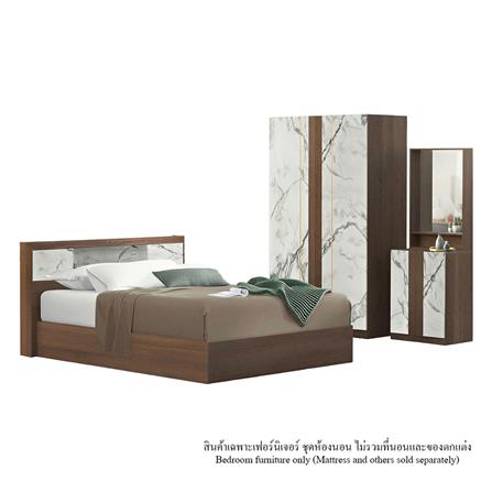 ชุดห้องนอน 5 ฟุต KONCEPT MARLIN สี MOCHA OAK_0