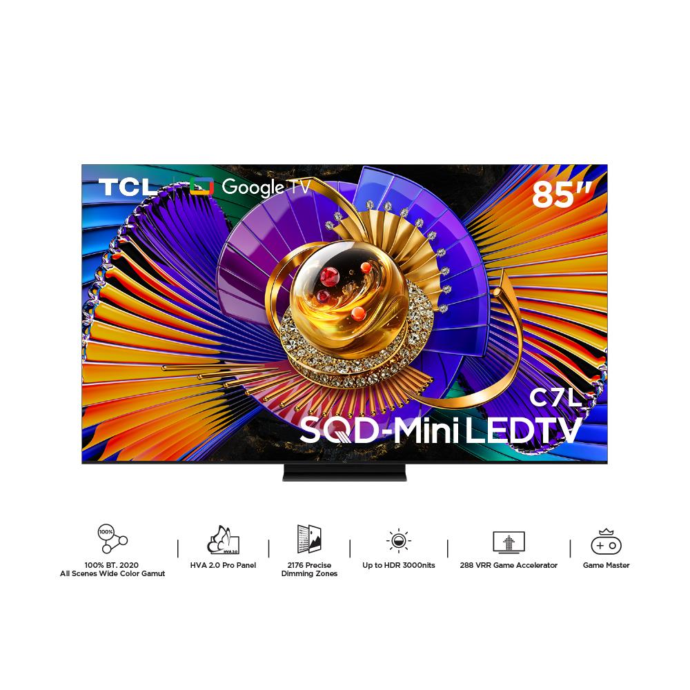 ทีวีเอสคิวดี มินิแอลอีดี 85 นิ้ว TCL (4K, SQD-MiniLED, GOOGLE TV) 85C7L