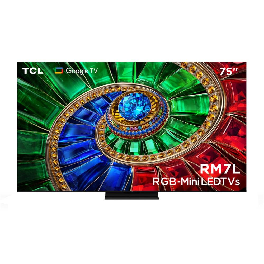 ทีวีอาร์จีบี มินิแอลอีดี 75 นิ้ว TCL (4K, RGB-MiniLED, GOOGLE TV) 75RM7L