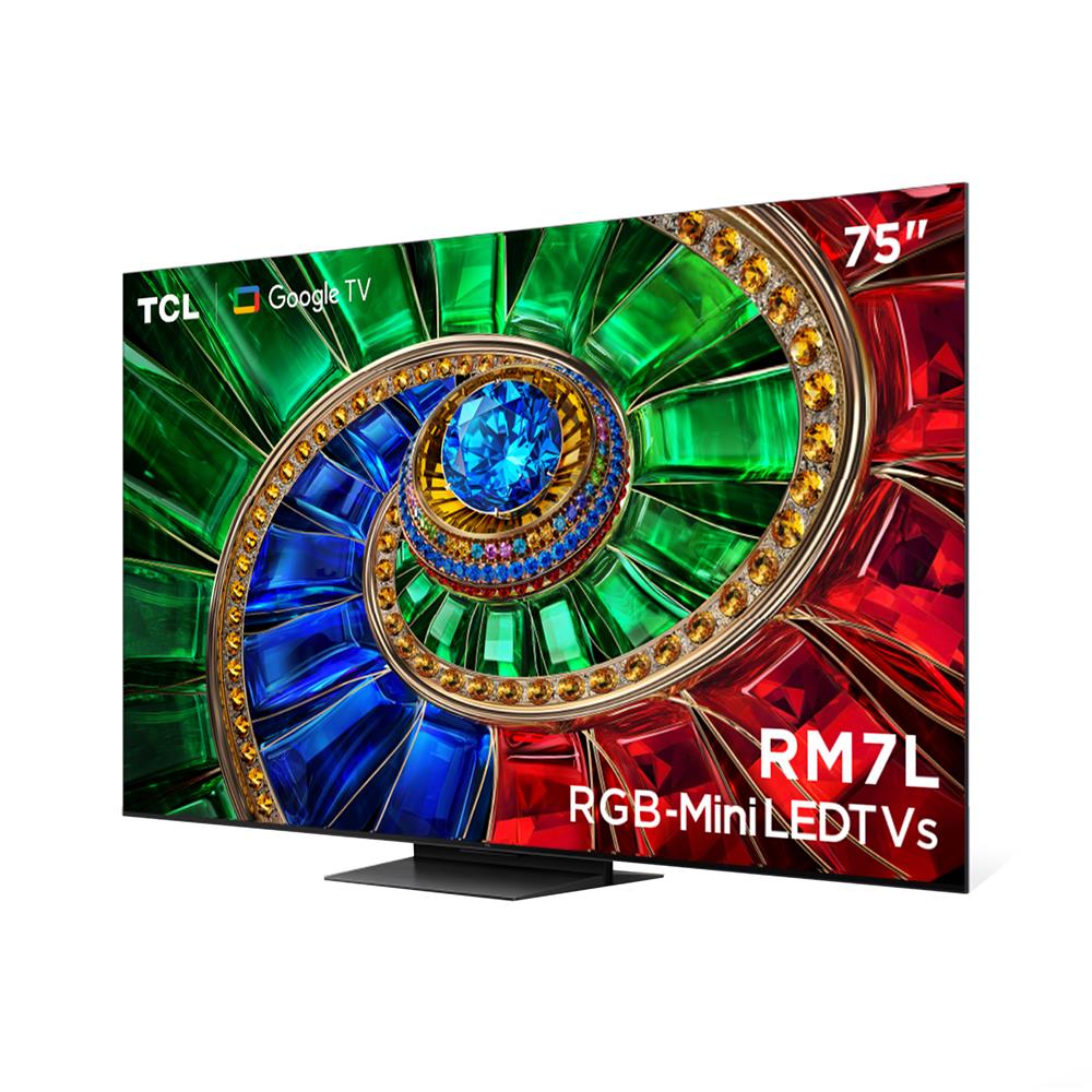 ทีวีอาร์จีบี มินิแอลอีดี 75 นิ้ว TCL (4K, RGB-MiniLED, GOOGLE TV) 75RM7L
