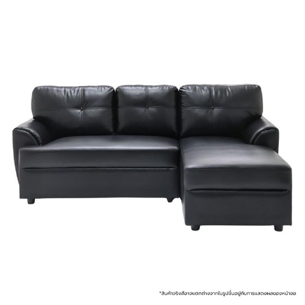 โซฟาเข้ามุมขวา SOFA SOLUTIONS 19251395 สีดำ