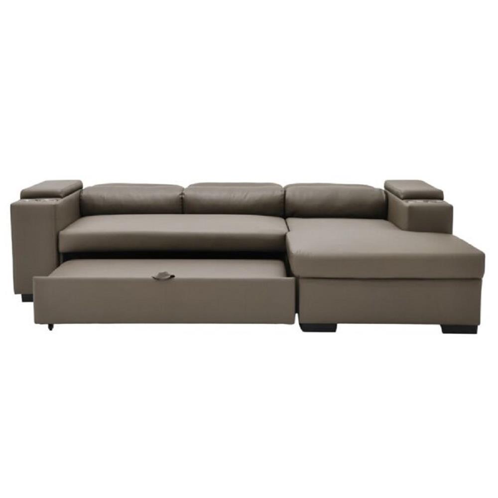 โซฟาเข้ามุมขวา SOFA SOLUTIONS GOMIC สีน้ำตาล