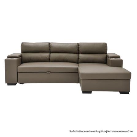 โซฟาเข้ามุมขวา SOFA SOLUTIONS GOMIC สีน้ำตาล_0
