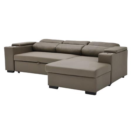 โซฟาเข้ามุมขวา SOFA SOLUTIONS GOMIC สีน้ำตาล_4