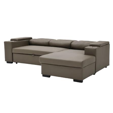 โซฟาเข้ามุมขวา SOFA SOLUTIONS GOMIC สีน้ำตาล_5