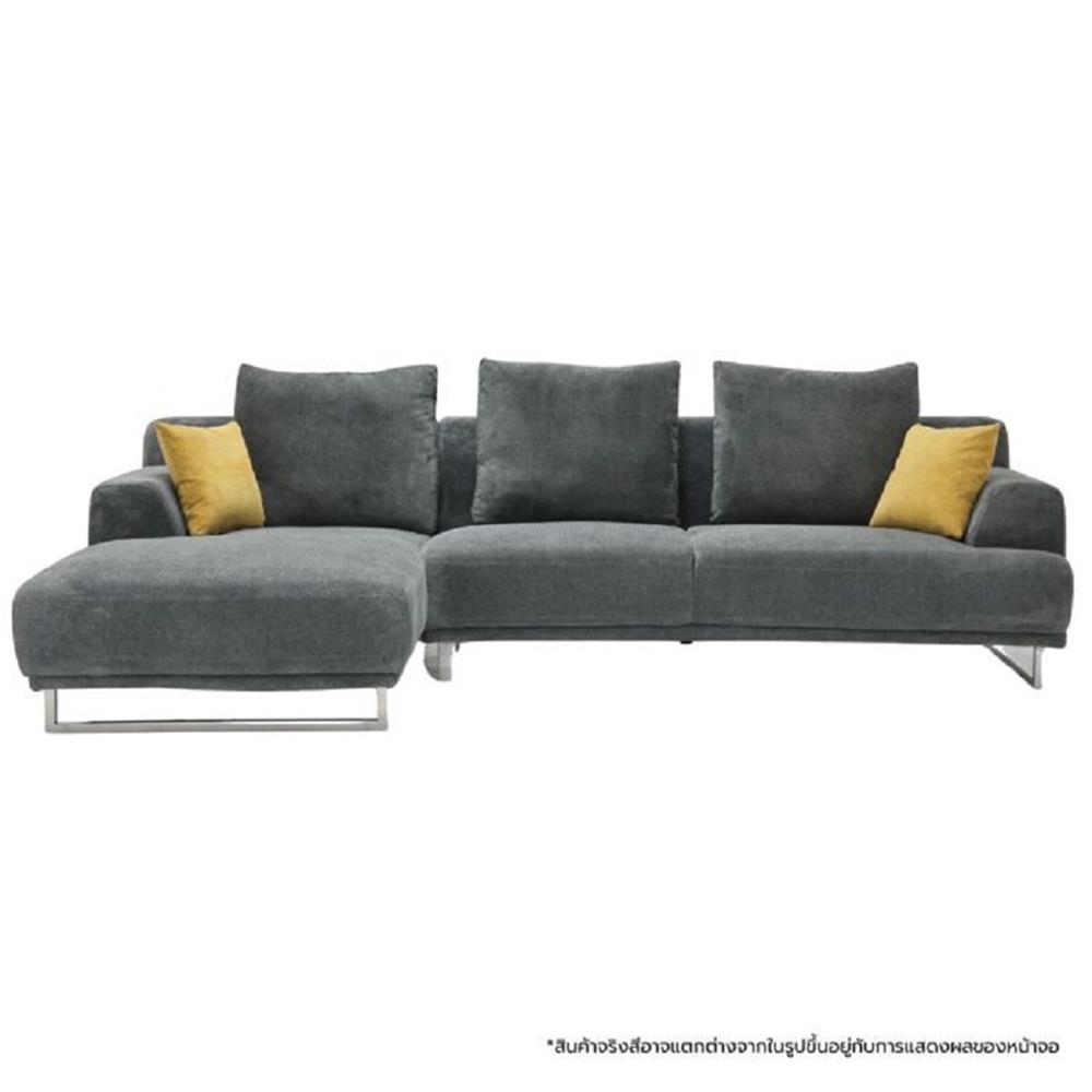 โซฟาเข้ามุมซ้าย SOFA SOLUTIONS GIRLY-PLUS สีเทาเข้ม
