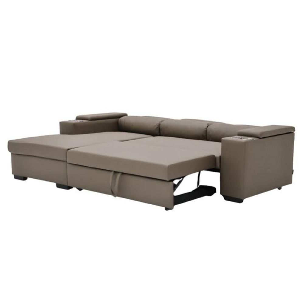โซฟาเข้ามุมซ้าย SOFA SOLUTIONS GOMIC สีน้ำตาล