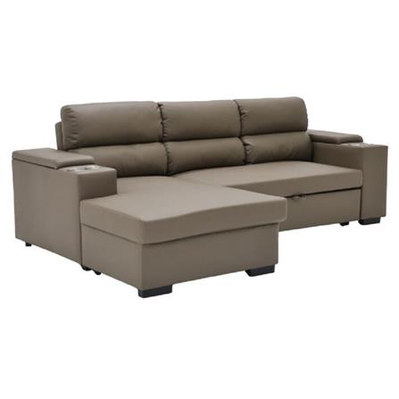 โซฟาเข้ามุมซ้าย SOFA SOLUTIONS GOMIC สีน้ำตาล_2