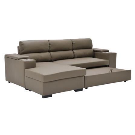 โซฟาเข้ามุมซ้าย SOFA SOLUTIONS GOMIC สีน้ำตาล_3