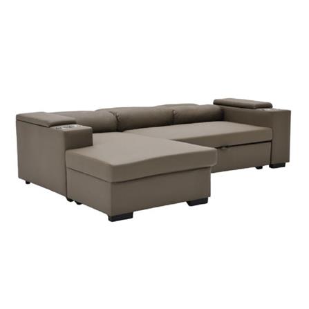 โซฟาเข้ามุมซ้าย SOFA SOLUTIONS GOMIC สีน้ำตาล_5