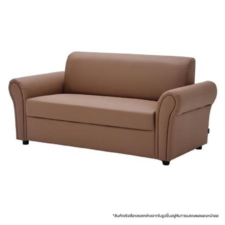โซฟา 2 ที่นั่ง SOFA SOLUTIONS REKSA สีน้ำตาล_0