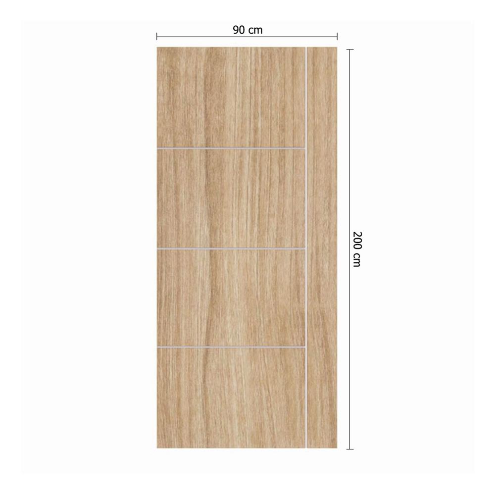 ประตูภายใน UPVC ไม่เจาะลูกบิด PARAZZO PUV03 80x200 ซม. สี LATTE