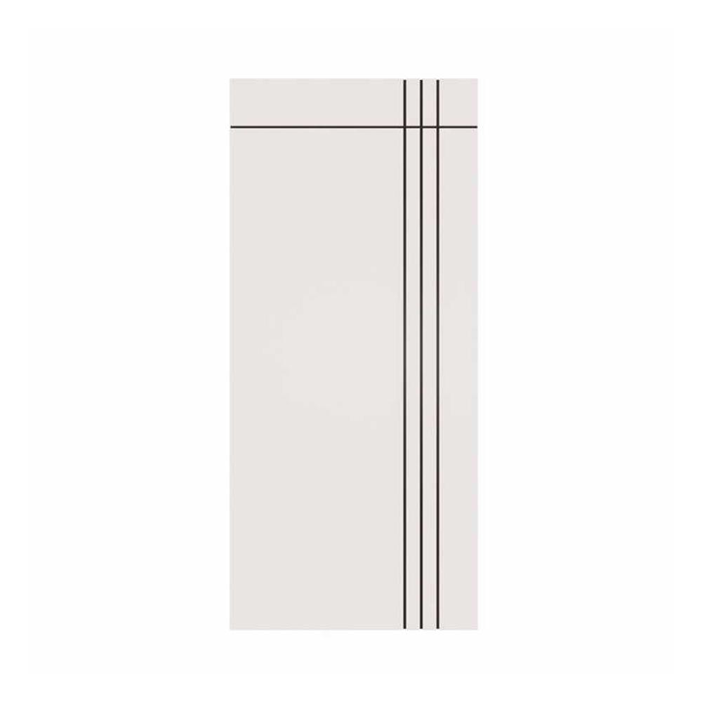 ประตูภายนอก UPVC ไม่เจาะลูกบิด PARAZZO PUN08 90x200 ซม. สีขาว