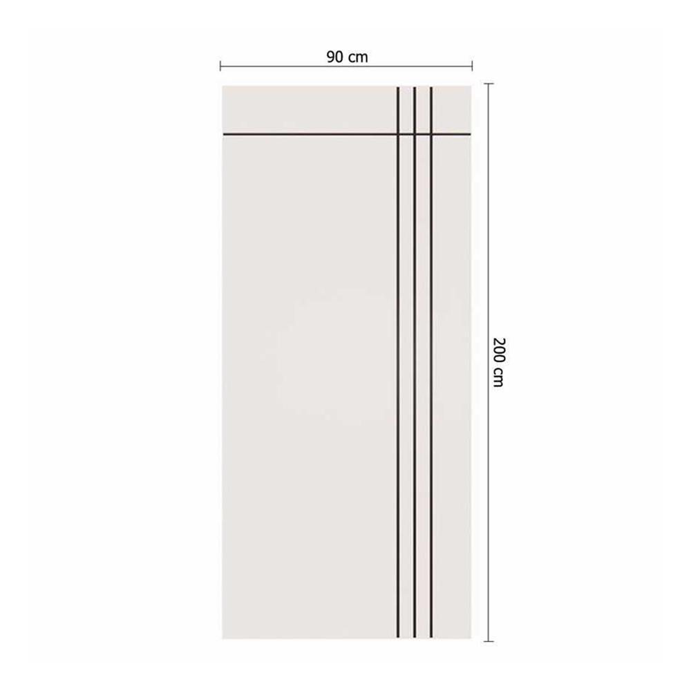 ประตูภายนอก UPVC ไม่เจาะลูกบิด PARAZZO PUN08 90x200 ซม. สีขาว