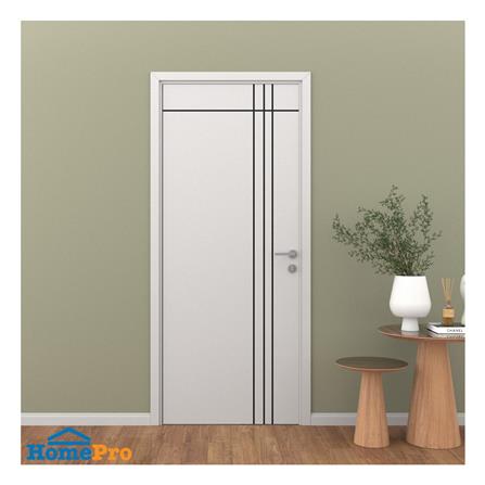 ประตูภายนอก UPVC ไม่เจาะลูกบิด PARAZZO PUN08 90x200 ซม. สีขาว_2
