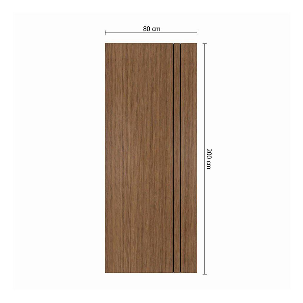 ประตูภายใน UPVC ไม่เจาะลูกบิด PARAZZO PUN02 80x200 ซม. สีช็อกโกแลต