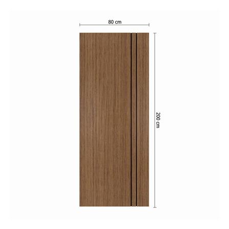ประตูภายใน UPVC ไม่เจาะลูกบิด PARAZZO PUN02 80x200 ซม. สีช็อกโกแลต_3