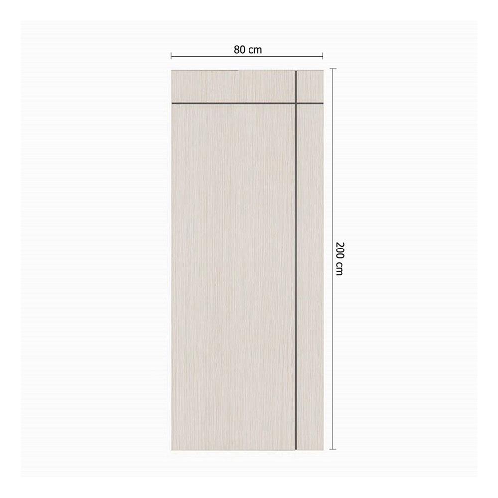 ประตูภายใน UPVC ไม่เจาะลูกบิด PARAZZO PUN06 80x200 ซม. สีสักเทา