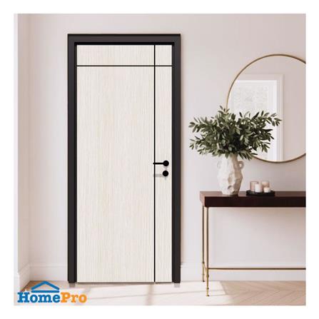 ประตูภายใน UPVC ไม่เจาะลูกบิด PARAZZO PUN06 80x200 ซม. สีสักเทา_2