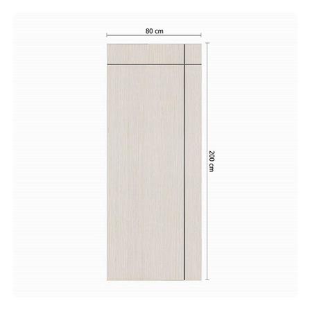 ประตูภายใน UPVC ไม่เจาะลูกบิด PARAZZO PUN06 80x200 ซม. สีสักเทา_3
