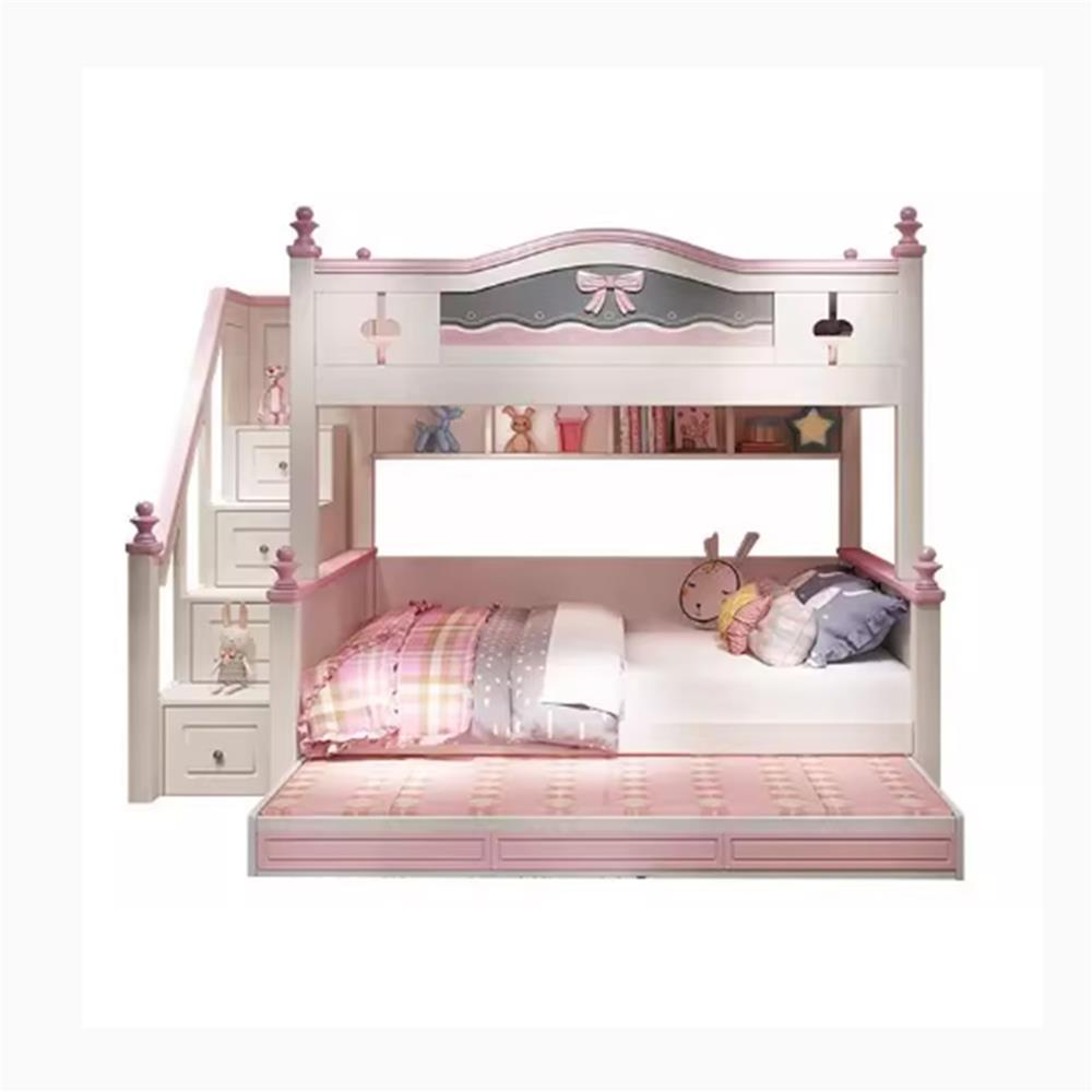 เตียง 2 ชั้น 4 ฟุต DREAM CAR KID DREAMY BOW สีชมพู