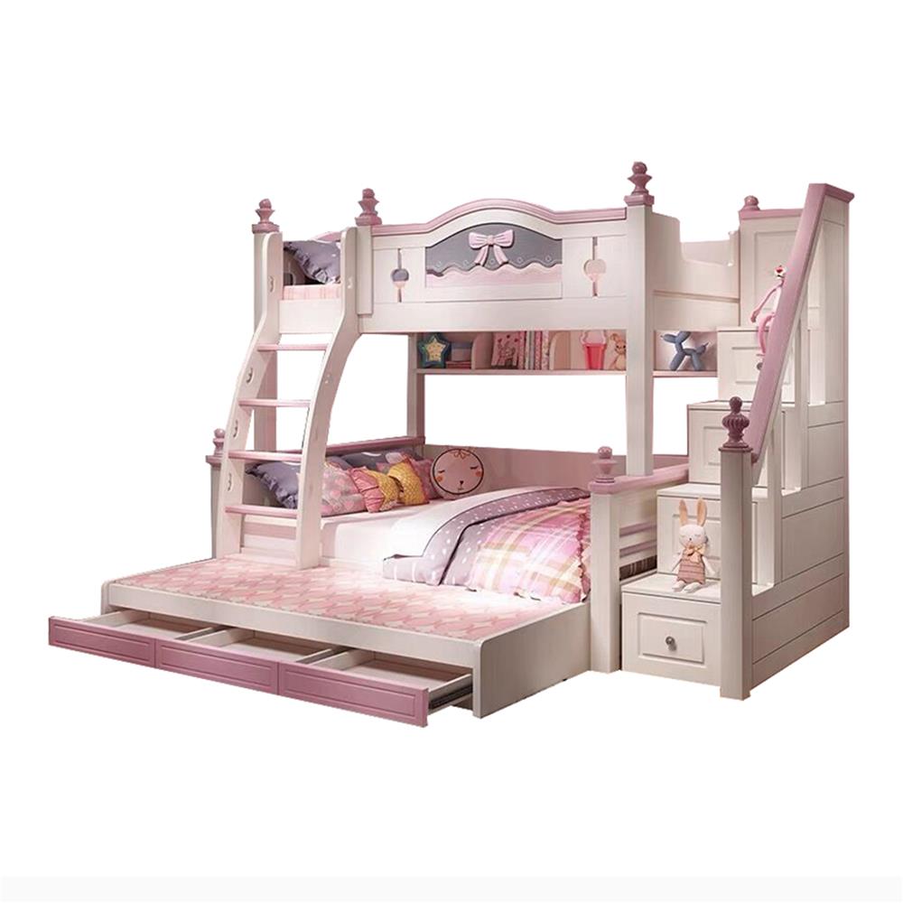 เตียง 2 ชั้น 4 ฟุต DREAM CAR KID DREAMY BOW สีชมพู