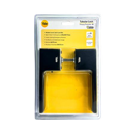 มือจับก้านโยก ห้องน้ำ YALE YLL-BK-AL002BLK สีดำ_4