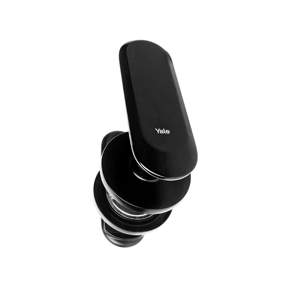 มือจับก้านโยก ห้องน้ำ YALE YMLPPS-BK-ZN001BLK สีดำ