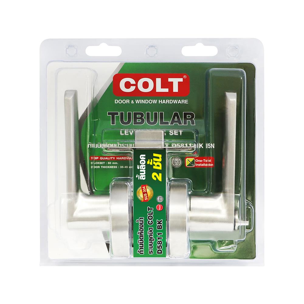 มือจับก้านโยก ห้องน้ำ COLT FAC09CND5811BKSN01 สีสเตนเลส
