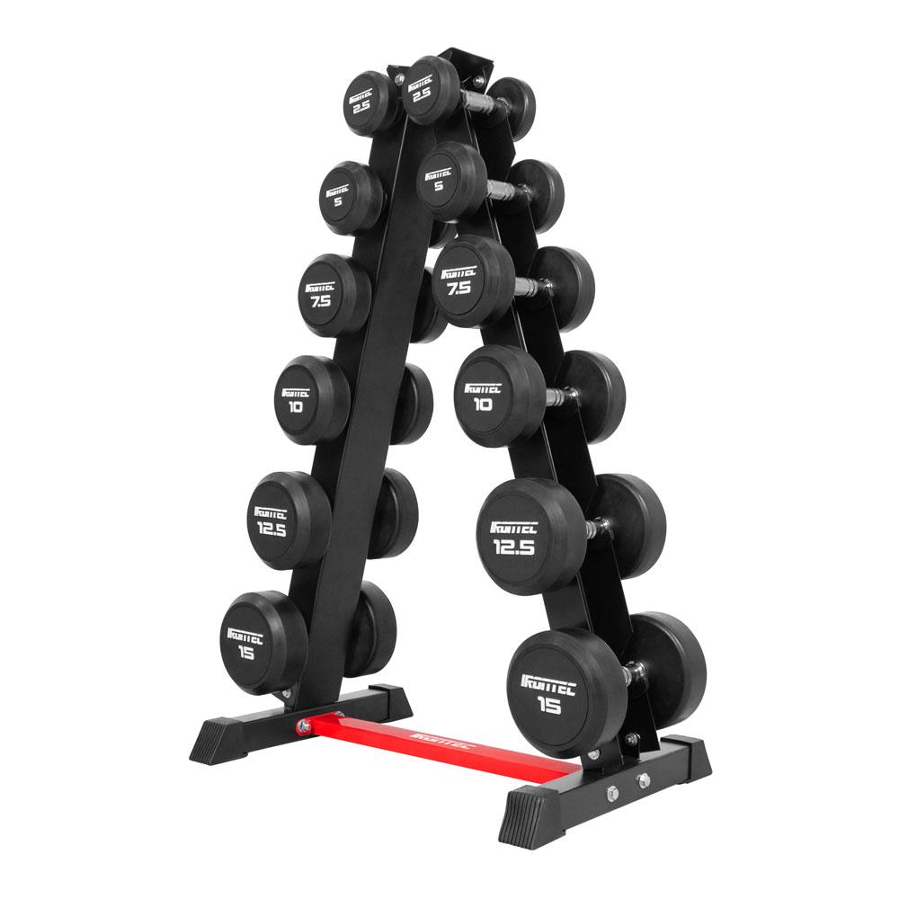 ชุดดัมเบล 6 คู่ พร้อมขาตั้ง IRONTEC