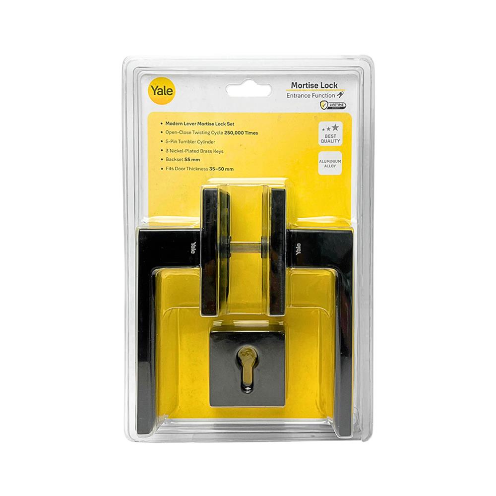 มือจับก้านโยกห้องทั่วไป YALE YML-YK-AL004BLK สีเทา