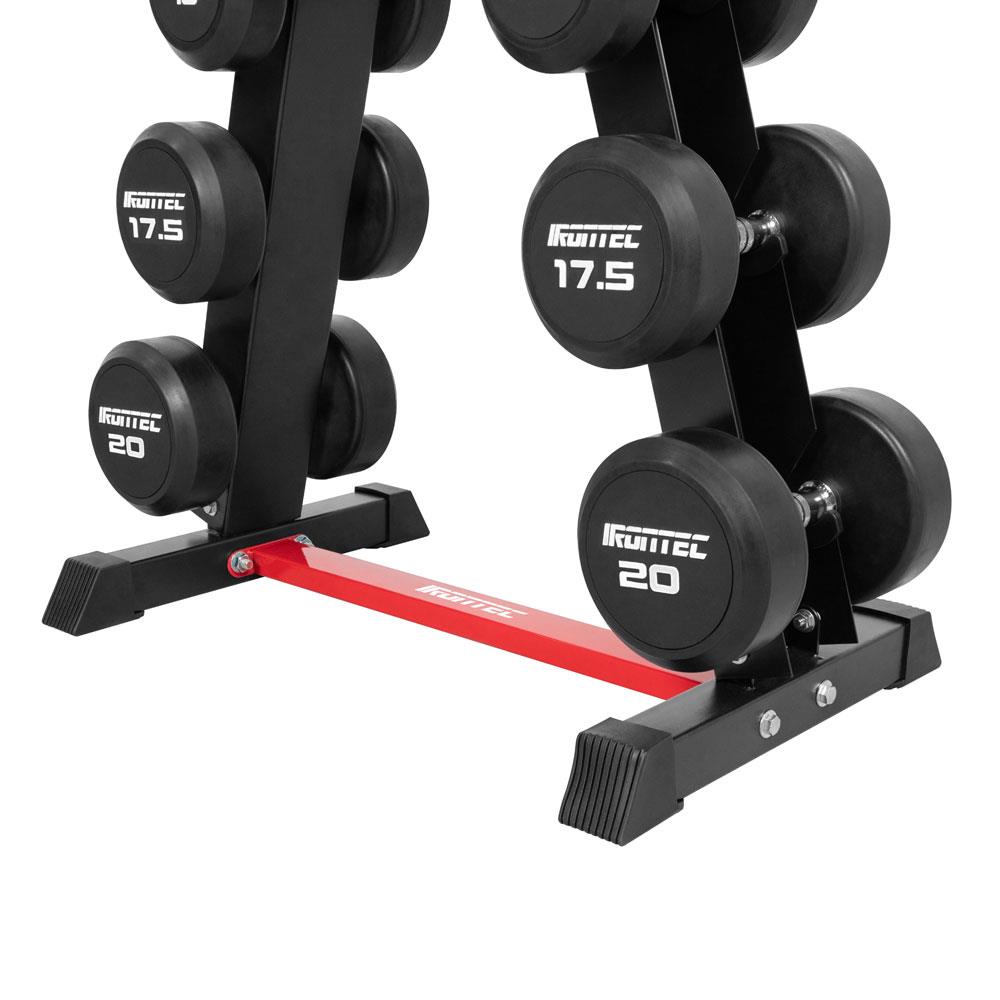 ชุดดัมเบล 8 คู่ พร้อมขาตั้ง IRONTEC