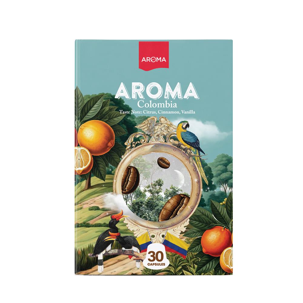 แคปซูลเครื่องชงกาแฟ AROMA โคลัมเบีย 5.5 ก. (30 แคปซูล)