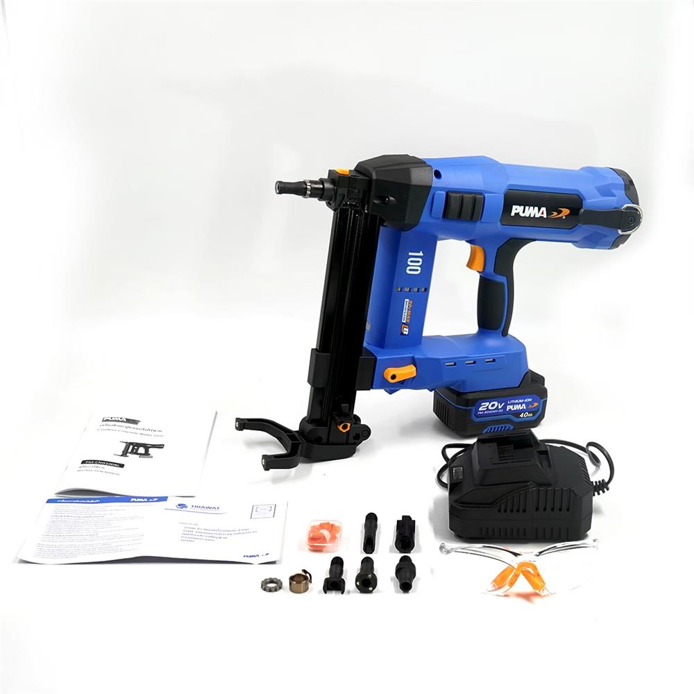 เครื่องยิงตะปูคอนกรีตไร้สาย (พร้อมแบตเตอรี่) PUMA PM-CNG100BL 20 โวลต์