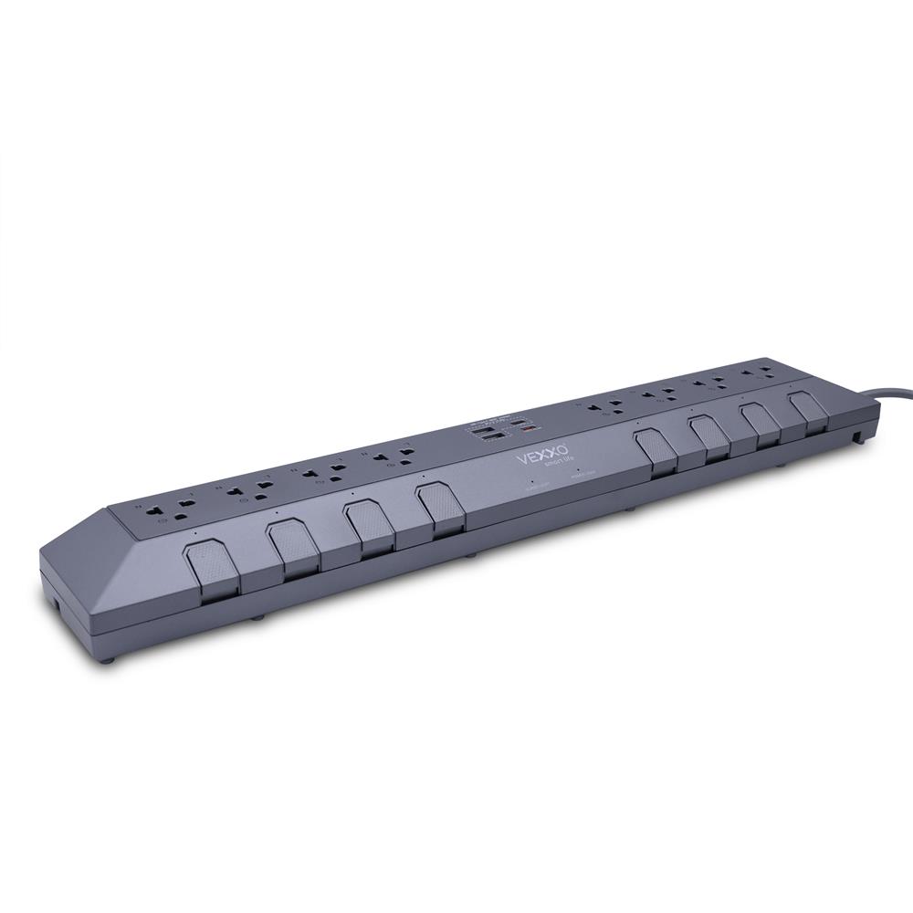 รางปลั๊กไฟ 8 ช่อง 8 สวิตซ์ 2 USB-A 2 USB-C VEXXO STUDIO POWERSTRIP 3 ม.