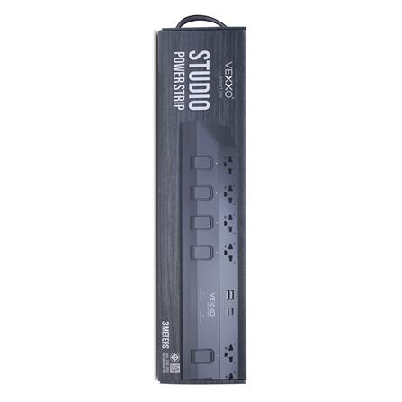 รางปลั๊กไฟ 8 ช่อง 8 สวิตซ์ 2 USB-A 2 USB-C VEXXO STUDIO POWERSTRIP 3 ม._0