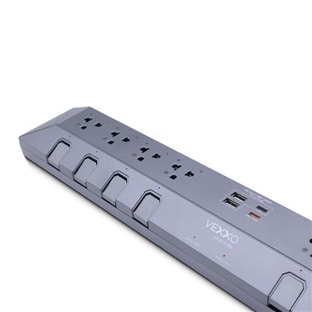 รางปลั๊กไฟ 8 ช่อง 8 สวิตซ์ 2 USB-A 2 USB-C VEXXO STUDIO POWERSTRIP 3 ม._3