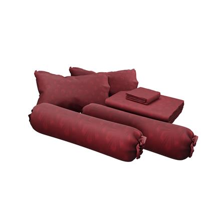 ชุดผ้าปูที่นอน 6 ฟุต (ชุด 6 ชิ้น) SATIN PLUS LUCKY ME LUCKY WISH LK075_2
