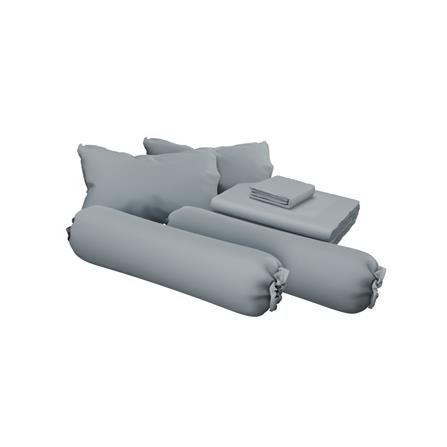 ชุดผ้าปูที่นอน 6 ฟุต (ชุด 6 ชิ้น) SATIN PLUS SOLID COLOR PS022_1