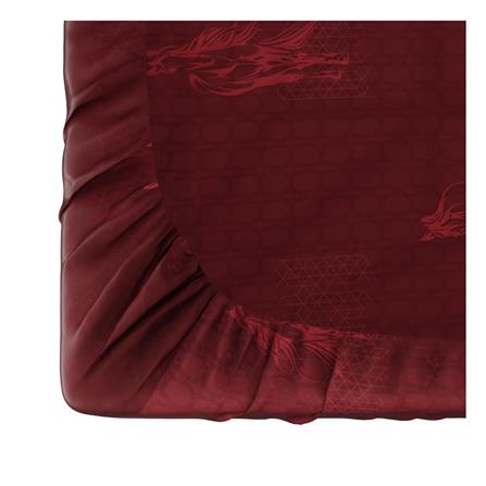 ชุดผ้าปูที่นอน 6 ฟุต (ชุด 6 ชิ้น)  SATIN PLUS LUCKY ME LUCKY WISH LKS007_3