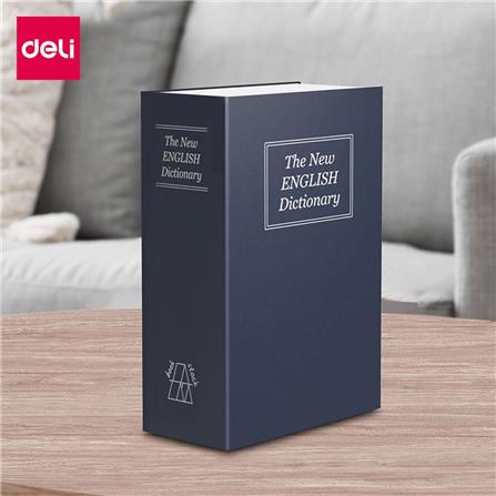 กล่องนิรภัยทรงหนังสือ DELI ET647-BL-01 สีน้ำเงิน_1