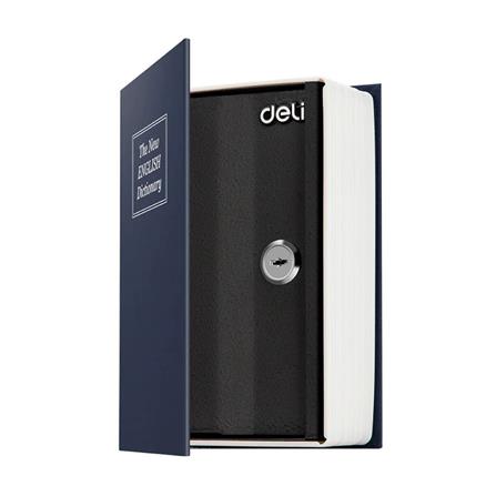 กล่องนิรภัยทรงหนังสือ DELI ET641-BL-01 สีน้ำเงิน_0
