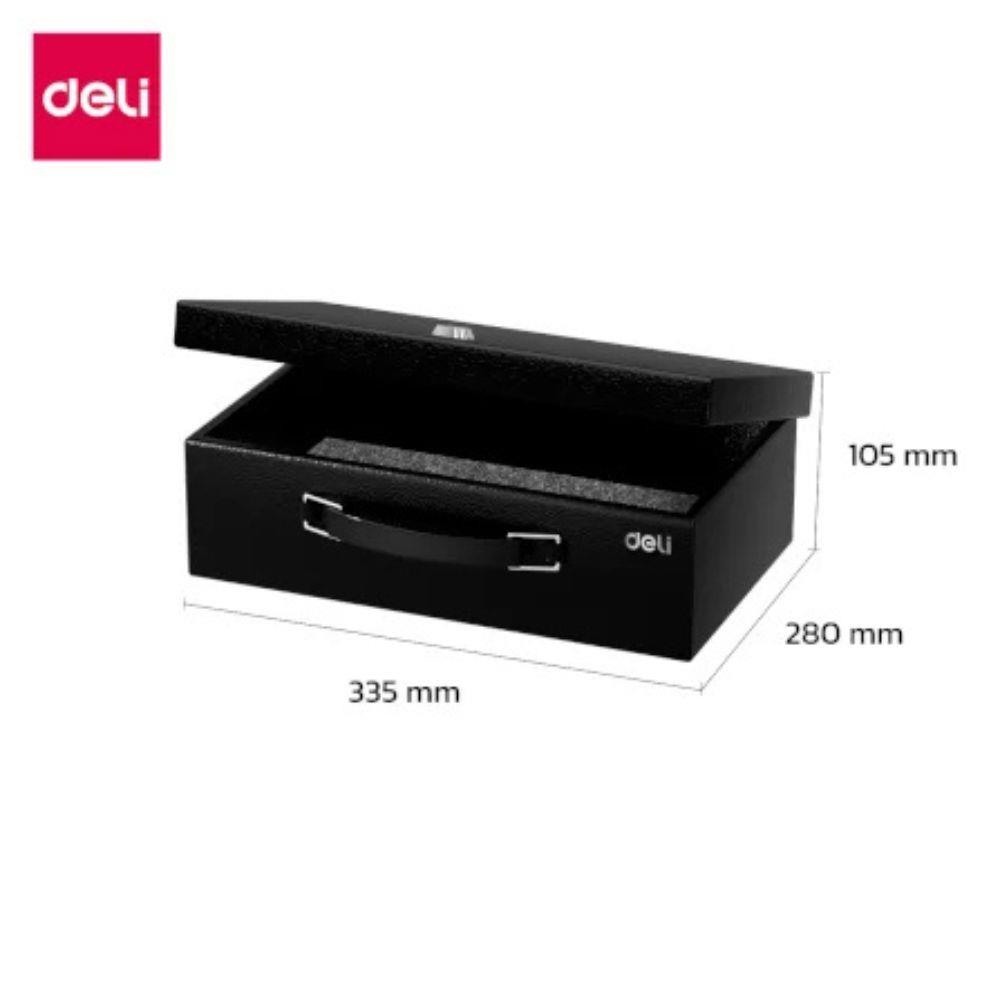 กล่องนิรภัย DELI ET611-BK-01 สีดำ