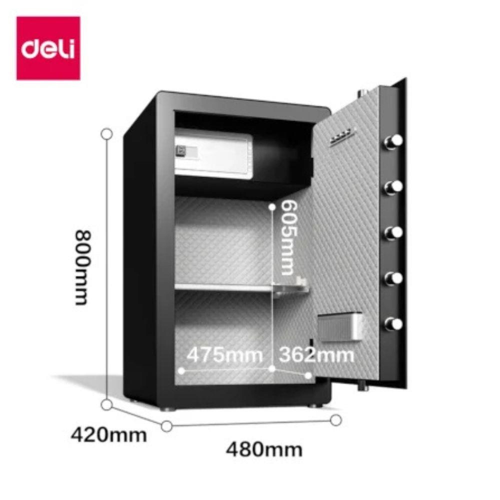 ตู้นิรภัย FINGERPRINT DELI AE803-WH-01 สีขาว