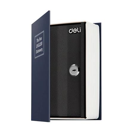 กล่องนิรภัยทรงหนังสือ DELI ET640-BL-01 สีน้ำเงิน_0