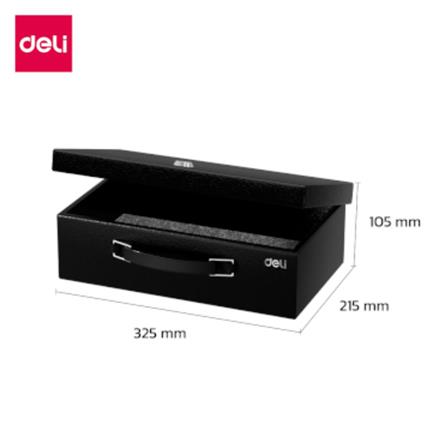 กล่องนิรภัย DELI ET610-BK-01 สีดำ_8