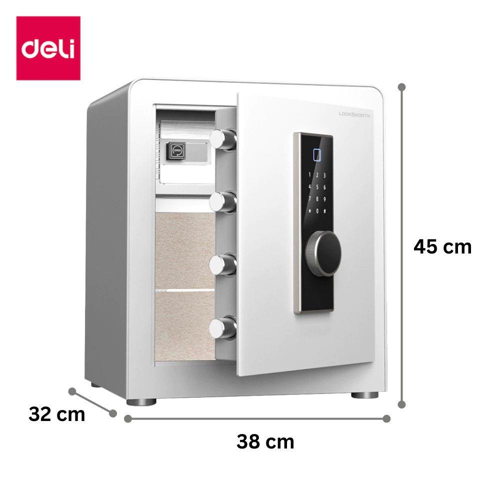 ตู้นิรภัย FINGERPRINT DELI VS4551-WH-01 สีขาว